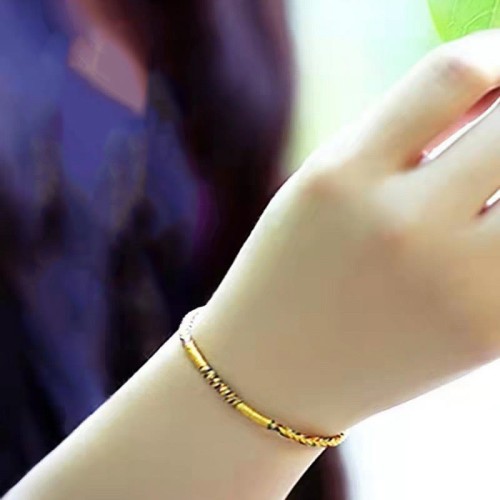 Handmade Gold Multicolored Rope Protection Braided Bracelet Anklet Handmade Gold Multicolored Rope Protection Braided Bracelet Anklet