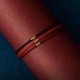 925 Sterling Silver Golden Bead Braided Bracelet Anklet 925 Sterling Silver Golden Bead Braided Bracelet Anklet