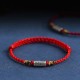Handmade 925 Sterling Silver Everything Goes Well Protection Bracelet Anklet