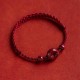Handmade Cinnabar Peace Buckle Charm Blessing Bracelet Anklet Handmade Cinnabar Peace Buckle Charm Blessing Bracelet Anklet