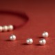 925 Sterling Silver Three Beads Protection String Anklet 925 Sterling Silver Three Beads Protection String Anklet