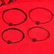 Natural Cinnabar Four Leaf Clover Blessing Bracelet Anklet Natural Cinnabar Four Leaf Clover Blessing Bracelet Anklet