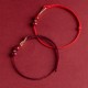 Cinnabar Blessing Red String 14K Gold Infinity Symbol Anklet Cinnabar Blessing Red String 14K Gold Infinity Symbol Anklet