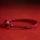 Handmade Cinnabar Peace Buckle Charm Blessing Bracelet Anklet Handmade Cinnabar Peace Buckle Charm Blessing Bracelet Anklet