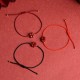 Natural Cinnabar Four Leaf Clover Blessing Bracelet Anklet Natural Cinnabar Four Leaf Clover Blessing Bracelet Anklet