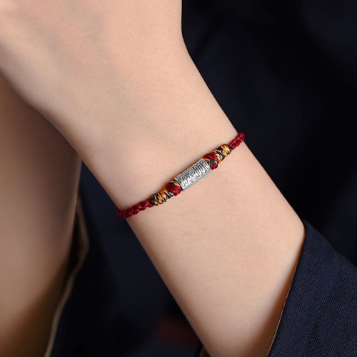 Handmade 925 Sterling Silver Everything Goes Well Protection Bracelet Anklet