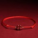 Natural Cinnabar Four Leaf Clover Blessing Bracelet Anklet Natural Cinnabar Four Leaf Clover Blessing Bracelet Anklet
