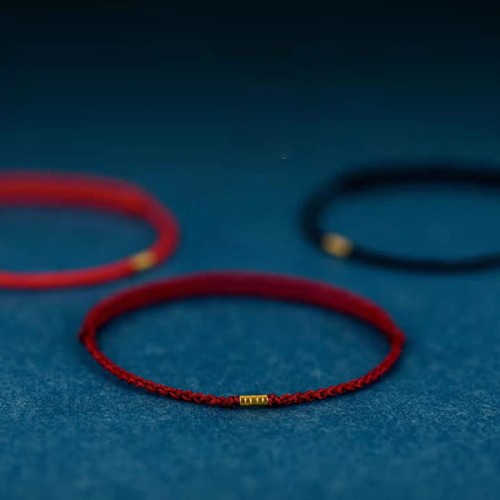 925 Sterling Silver Golden Bead Braided Bracelet Anklet 925 Sterling Silver Golden Bead Braided Bracelet Anklet
