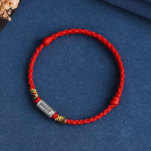 Handmade 925 Sterling Silver Everything Goes Well Protection Bracelet Anklet