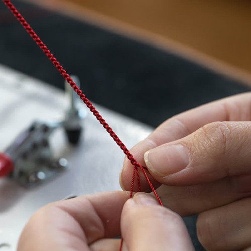 Cinnabar Blessing Red String 14K Gold Infinity Symbol Anklet Cinnabar Blessing Red String 14K Gold Infinity Symbol Anklet