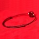Natural Cinnabar Four Leaf Clover Blessing Bracelet Anklet Natural Cinnabar Four Leaf Clover Blessing Bracelet Anklet