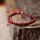 Natural Cinnabar Blessing Red String Bracelet Anklet Natural Cinnabar Blessing Red String Bracelet Anklet