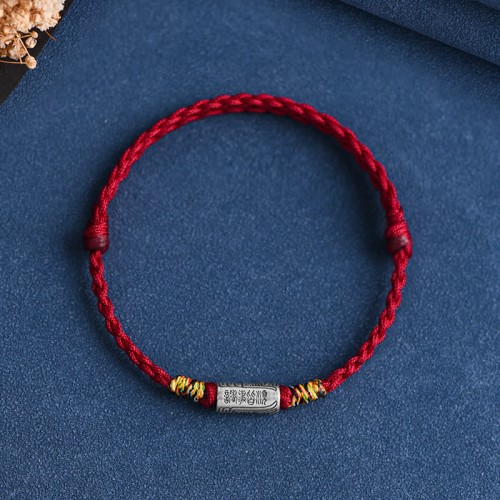 Handmade 925 Sterling Silver Everything Goes Well Protection Bracelet Anklet
