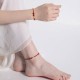 Cinnabar Blessing Red String 14K Gold Infinity Symbol Anklet Cinnabar Blessing Red String 14K Gold Infinity Symbol Anklet