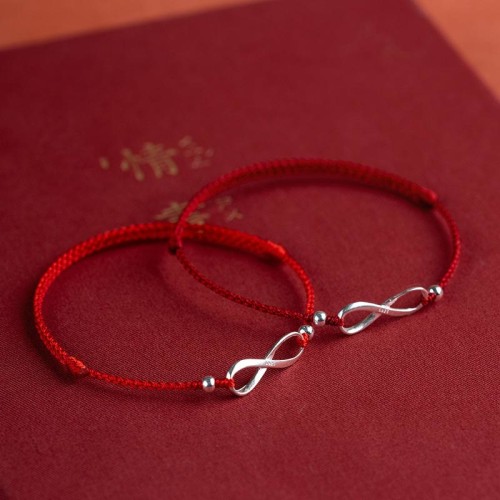 925 Sterling Silver Endless Knot Protection Luck Anklet 925 Sterling Silver Endless Knot Protection Luck Anklet