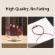 Natural Strawberry Quartz Love Red String Bracelet Anklet Natural Strawberry Quartz Love Red String Bracelet Anklet