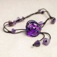 Amethyst Pink Crystal Green Aventurine Peace Anklet Amethyst Pink Crystal Green Aventurine Peace Anklet