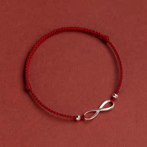 925 Sterling Silver Endless Knot Protection Luck Anklet 925 Sterling Silver Endless Knot Protection Luck Anklet
