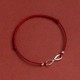 925 Sterling Silver Endless Knot Protection Luck Anklet 925 Sterling Silver Endless Knot Protection Luck Anklet
