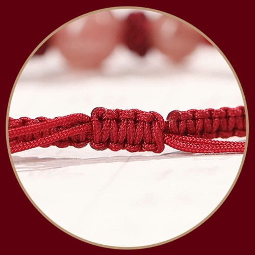 Natural Strawberry Quartz Love Red String Bracelet Anklet Natural Strawberry Quartz Love Red String Bracelet Anklet