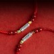 925 Sterling Silver Koi Fish Cinnabar Wealth Bracelet Anklet 925 Sterling Silver Koi Fish Cinnabar Wealth Bracelet Anklet