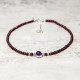 Garnet Amethyst Purification Calm Anklet Garnet Amethyst Purification Calm Anklet