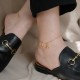 18k Gold Lucky Gourd Wealth Buckle Anklet 18k Gold Lucky Gourd Wealth Buckle Anklet