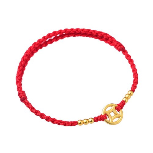 Copper Coin Strength Braided Bracelet Anklet Copper Coin Strength Braided Bracelet Anklet