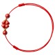 Four Leaf Clover Cinnabar Blessing Calm Bracelet Anklet Four Leaf Clover Cinnabar Blessing Calm Bracelet Anklet