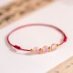 Strawberry Crystal Beads Luck Red String Anklet Strawberry Crystal Beads Luck Red String Anklet