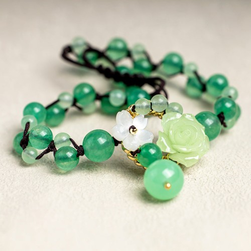 Financial Success Jade Braided Prosperity Anklet Financial Success Jade Braided Prosperity Anklet