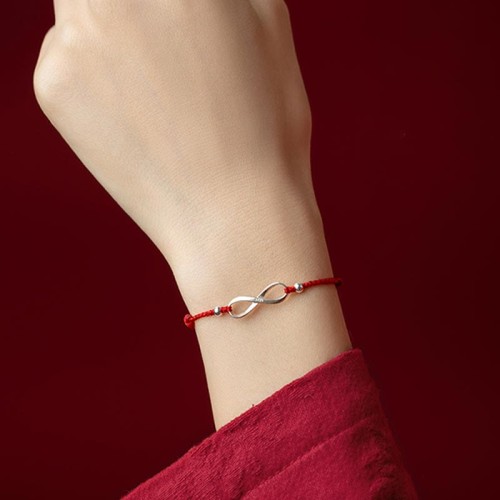 925 Sterling Silver Endless Knot Protection Luck Anklet 925 Sterling Silver Endless Knot Protection Luck Anklet