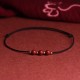 Natural Lucky Cinnabar Bead Blessing Bracelet Anklet Natural Lucky Cinnabar Bead Blessing Bracelet Anklet