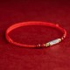925 Sterling Silver Koi Fish Cinnabar Wealth Bracelet Anklet 925 Sterling Silver Koi Fish Cinnabar Wealth Bracelet Anklet