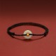 999 Gold Bead Peace Buckle Hetian Jade Bracelet Anklet 999 Gold Bead Peace Buckle Hetian Jade Bracelet Anklet