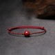 Natural Lucky Cinnabar Bead Blessing Bracelet Anklet Natural Lucky Cinnabar Bead Blessing Bracelet Anklet