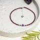 Garnet Amethyst Purification Calm Anklet Garnet Amethyst Purification Calm Anklet