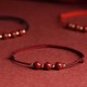 Natural Lucky Cinnabar Bead Blessing Bracelet Anklet Natural Lucky Cinnabar Bead Blessing Bracelet Anklet