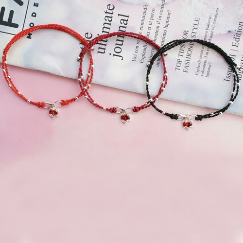 Love Heart Infinity Symbol Braided Anklet Love Heart Infinity Symbol Braided Anklet