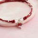 Love Heart Infinity Symbol Braided Anklet Love Heart Infinity Symbol Braided Anklet