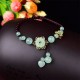 Flower Jade Butterfly Luck Abundance Anklet Flower Jade Butterfly Luck Abundance Anklet