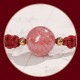 Natural Strawberry Quartz Love Red String Bracelet Anklet Natural Strawberry Quartz Love Red String Bracelet Anklet