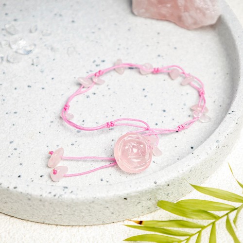 Amethyst Pink Crystal Green Aventurine Peace Anklet Amethyst Pink Crystal Green Aventurine Peace Anklet