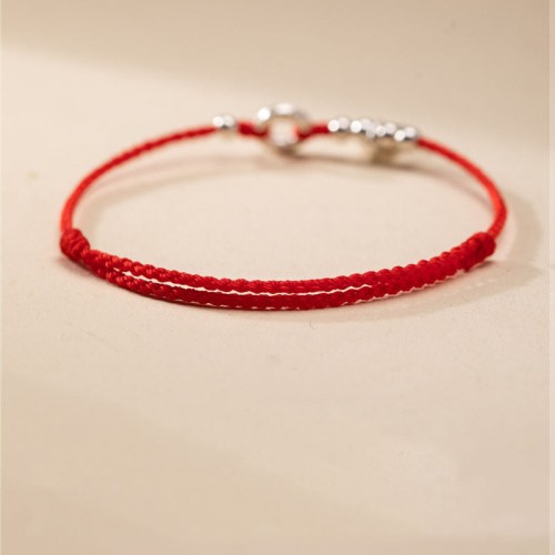 925 Sterling Silver Auspicious Clouds Peace Buckle Bracelet Anklet 925 Sterling Silver Auspicious Clouds Peace Buckle Bracelet Anklet