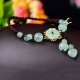 Flower Jade Butterfly Luck Abundance Anklet Flower Jade Butterfly Luck Abundance Anklet