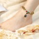 Wenge Wood Green Aventurine Balance Protection Anklet Wenge Wood Green Aventurine Balance Protection Anklet