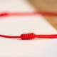 Four Leaf Clover Cinnabar Blessing Calm Bracelet Anklet Four Leaf Clover Cinnabar Blessing Calm Bracelet Anklet