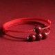 Natural Lucky Cinnabar Bead Blessing Bracelet Anklet Natural Lucky Cinnabar Bead Blessing Bracelet Anklet