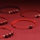 Natural Lucky Cinnabar Bead Blessing Bracelet Anklet Natural Lucky Cinnabar Bead Blessing Bracelet Anklet
