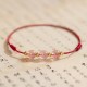 Strawberry Crystal Beads Luck Red String Anklet Strawberry Crystal Beads Luck Red String Anklet